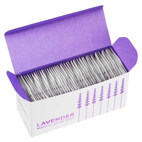 Салфетки для очищения кистей /Lavender 50шт. Manly PRO; КО18